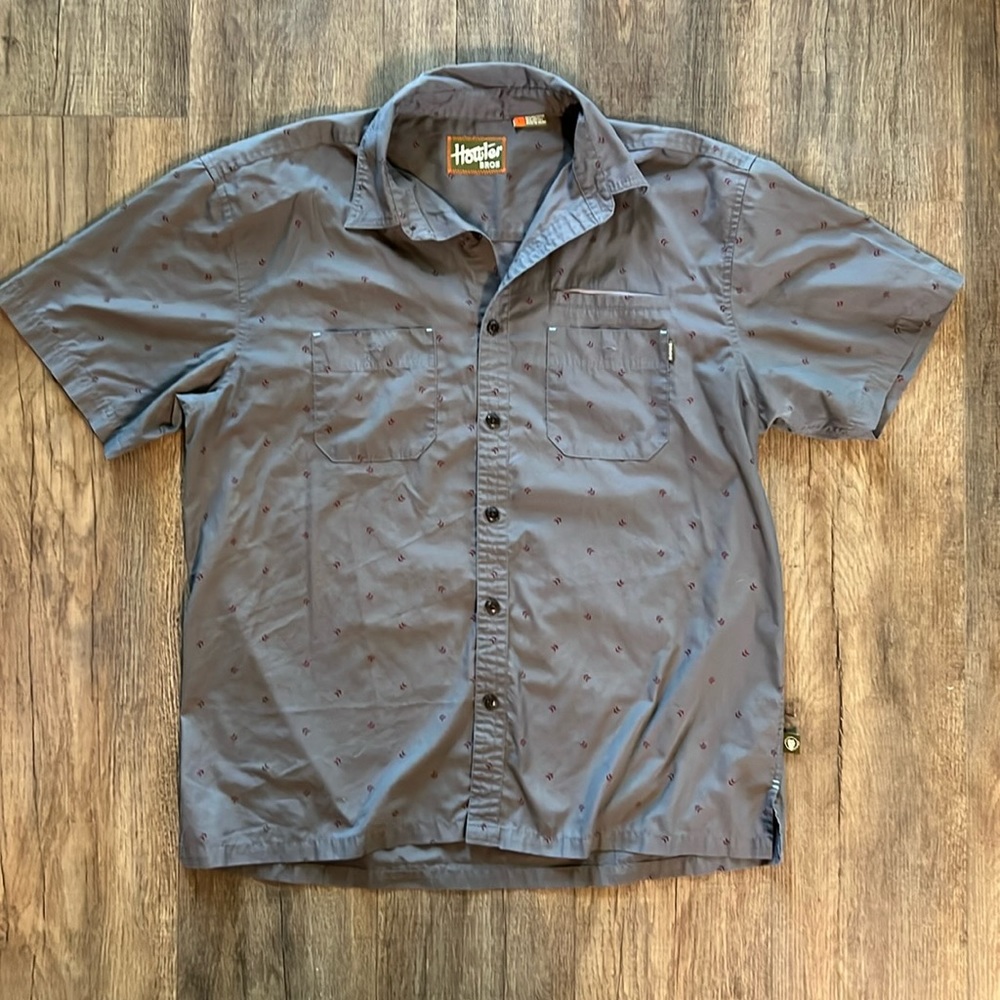 Howler Bros Grey Button Down- Men’s LG